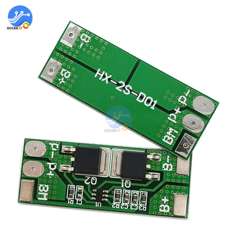 

BMS 2S 6.4V 8A Lithium Iron Phosphate Battery Charger Protection Board Power Bank Overcharge Overdischarge Protect