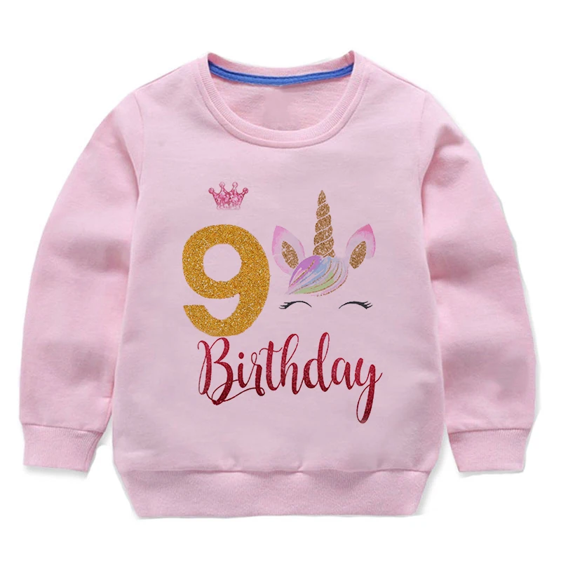 Birthday Unicorn Sweatshirts