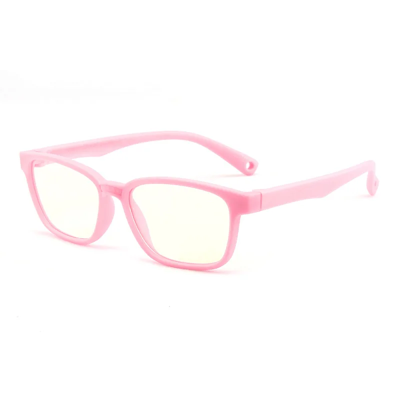 Оптические очки, оправа для детей, для мальчиков и девочек, близорукость, оправа для очков с линзами 0 градусов, простые зеркальные очки для детей, унисекс, F8140 - Цвет оправы: pink