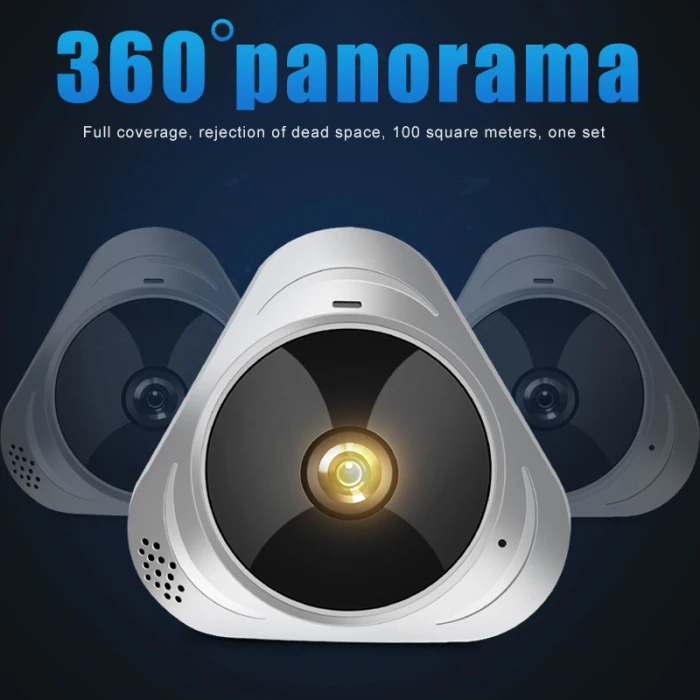 Панорамная камера, вращающаяся на 360 градусов, умный дом, HD камера, Беспроводная сетевая камера JFlyer