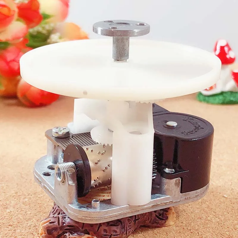 Music Box DIY Mechanism Rotating Shaft Plate Contrary Direction Christmas Gifts Unusual