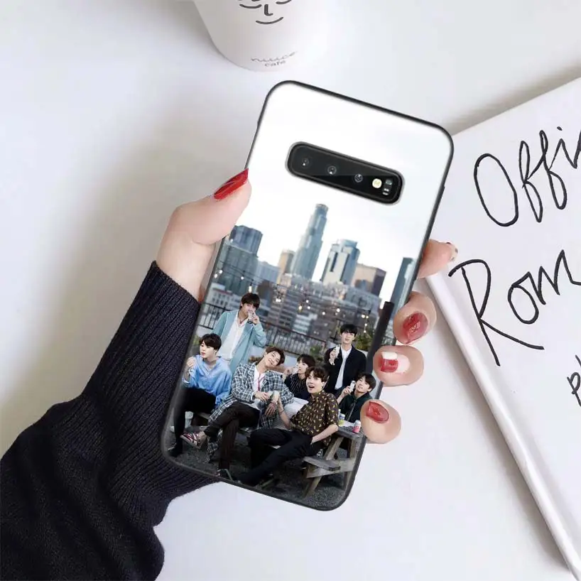 Черный чехол Kpop Kim Seok Jin Boys для samsung Galaxy A50 A70 A50S A10S A20S A10 A20E A30 A40 M40 M30S A80 мягкий чехол для телефона - Цвет: BS020-1