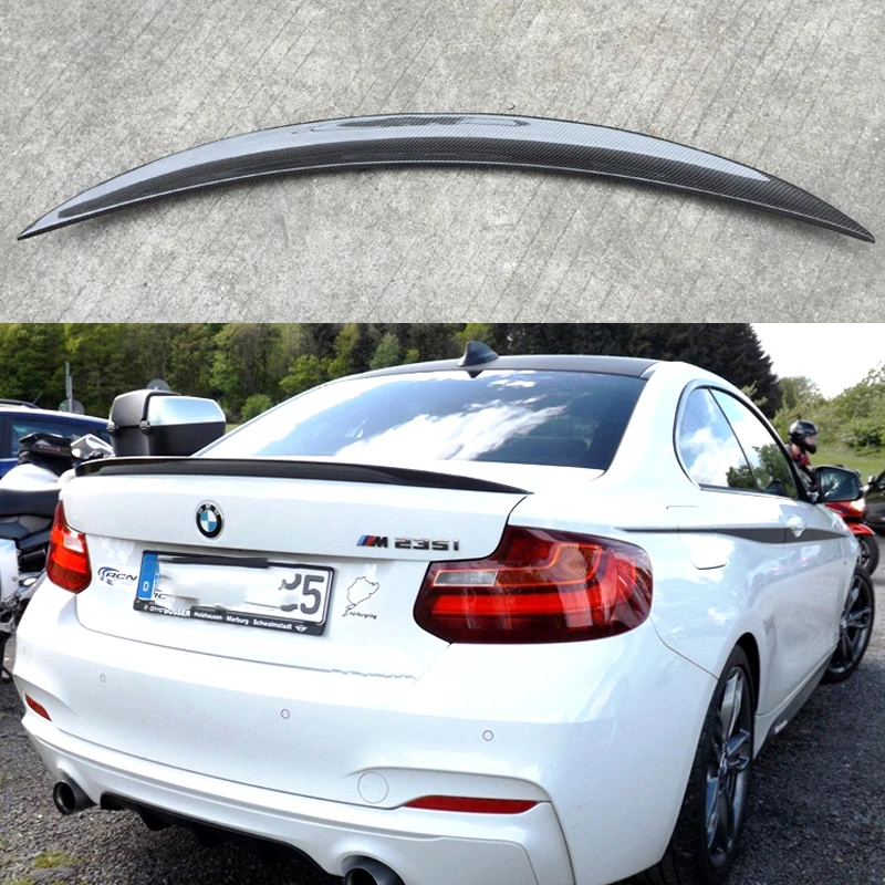 

Real Carbon Fiber Rear Trunk Spoiler Lip Tail Trunk Wing for BMW 2 Series F87 M2 F22 2014-2018 Auto Car Accessoires