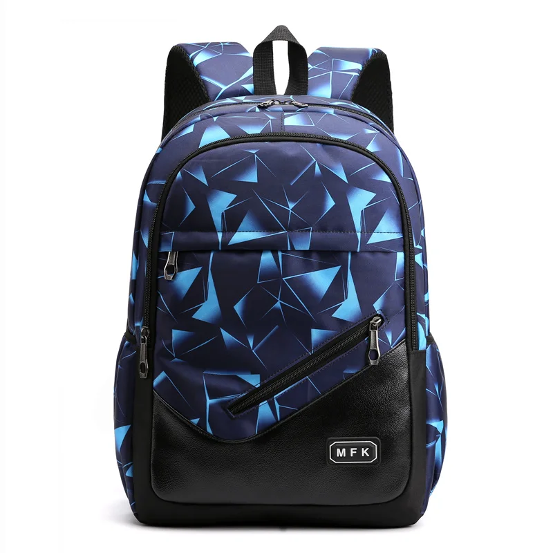 

MoneRffi New School Fashion Men Backpack Bag Water Proof Backpack men External USB Charge Rucksack Large Capacity Student Bags