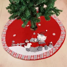 Xmas Accessories Ornaments Christmas Tree Skirts 100cm Christmas Tree Decorations Carpet Festival Supplies Gonna Albero Natale