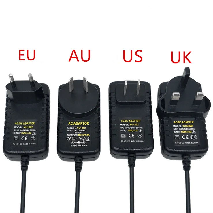 Мощность адаптер питания постоянного тока 12 V 2A 3A 5A 7A адаптер AC/DC 12 V Вольт Питание адаптер освещение Светодиодные полосы лампа монитор трансформаторы