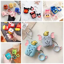 Для AirPods 2 Чехол с милым рисунком Микки из мультфильма беспроводной Bluetooth чехол для наушников для iPhone наушники Air Pods 1 Зарядная Коробка Чехол