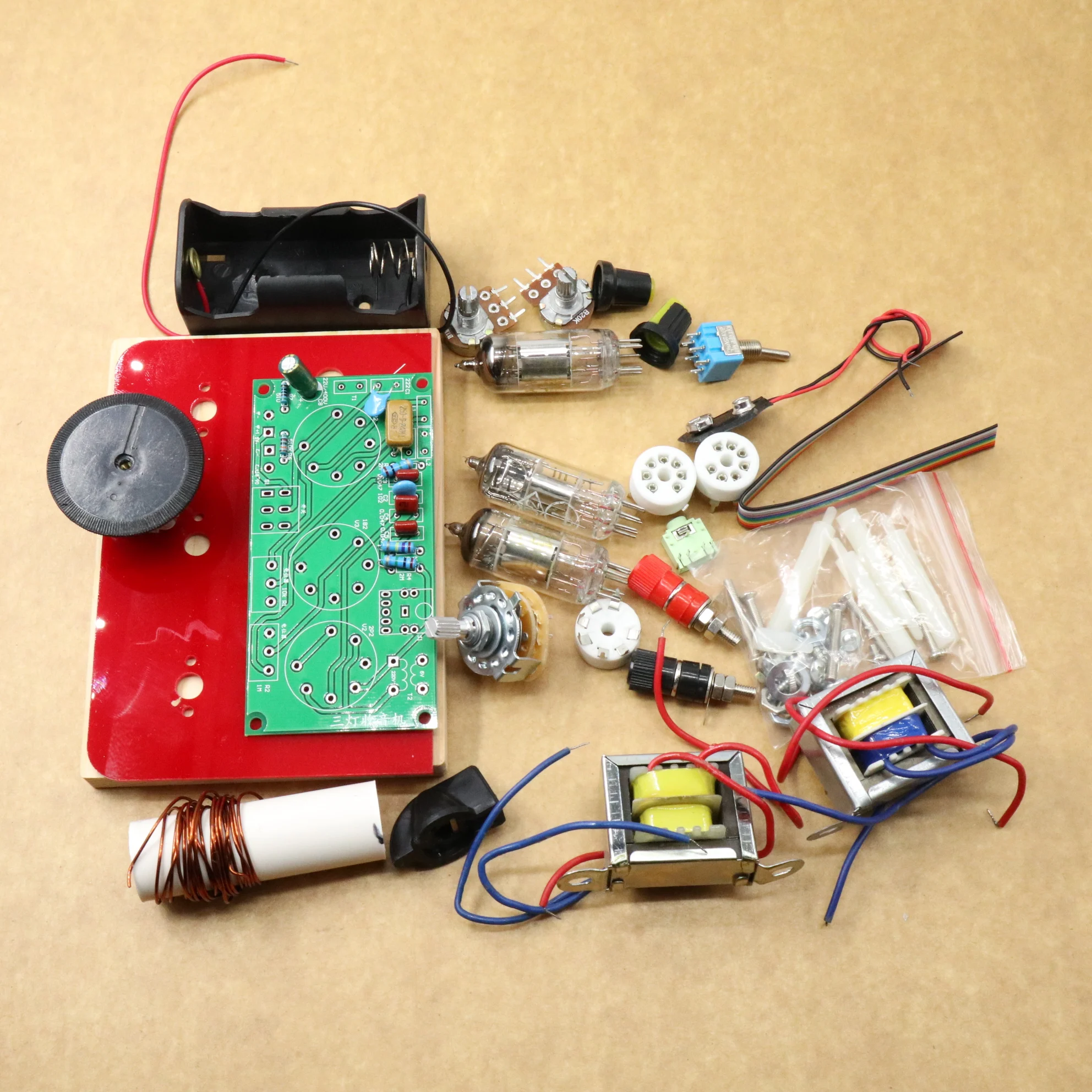 year Five wave band three lamp tube shortwave radio kit with base kit
