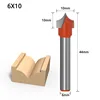 1pc 6mm Shank Classical Round Nose Point Cut Wood Router Bit Tungsten Cobalt Alloy 2 Flute Wood Milling Cutters Woodworking Tool ► Photo 3/6
