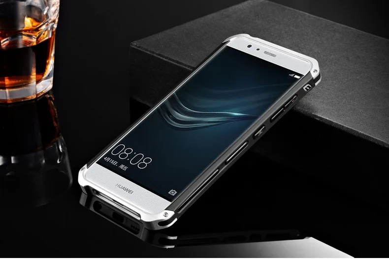 Чехол для телефона huawei P9 с роскошным элементом и дизайнерским алюминиевым корпусом с жесткой задней панелью