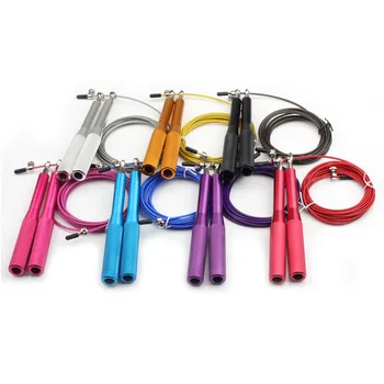 Kids Jump Rope Fitness Excercise Light Bearing Skipping Ropes Metal Speed Crossfit Gym MMA Training