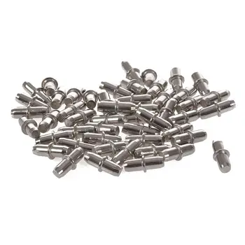 

50pc Cabinet Cupboard Wooden Chopping Shelf Support Pins Nails 16mm x 5mm