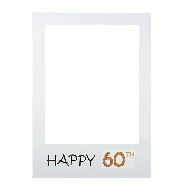 48*68 см 1/16/18/30/35/40/50/60 лет Happy подарки на день рождения; реквизит для фотокамер; с капюшоном с изображением Бумага фоторамки День рождения Декор поставки - Цвет: B06