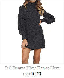 Pull Femme Hiver Dames Женский Повседневный джемпер с длинными рукавами и круглым вырезом, цветные свитера, блузки, топы