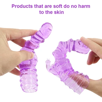 EXVOID Dildo Head Covers Vibrator Cap Tongue Vibrators G Spot Massager AV Rod Head Cap Magic Wand Attachment Adult Products 3