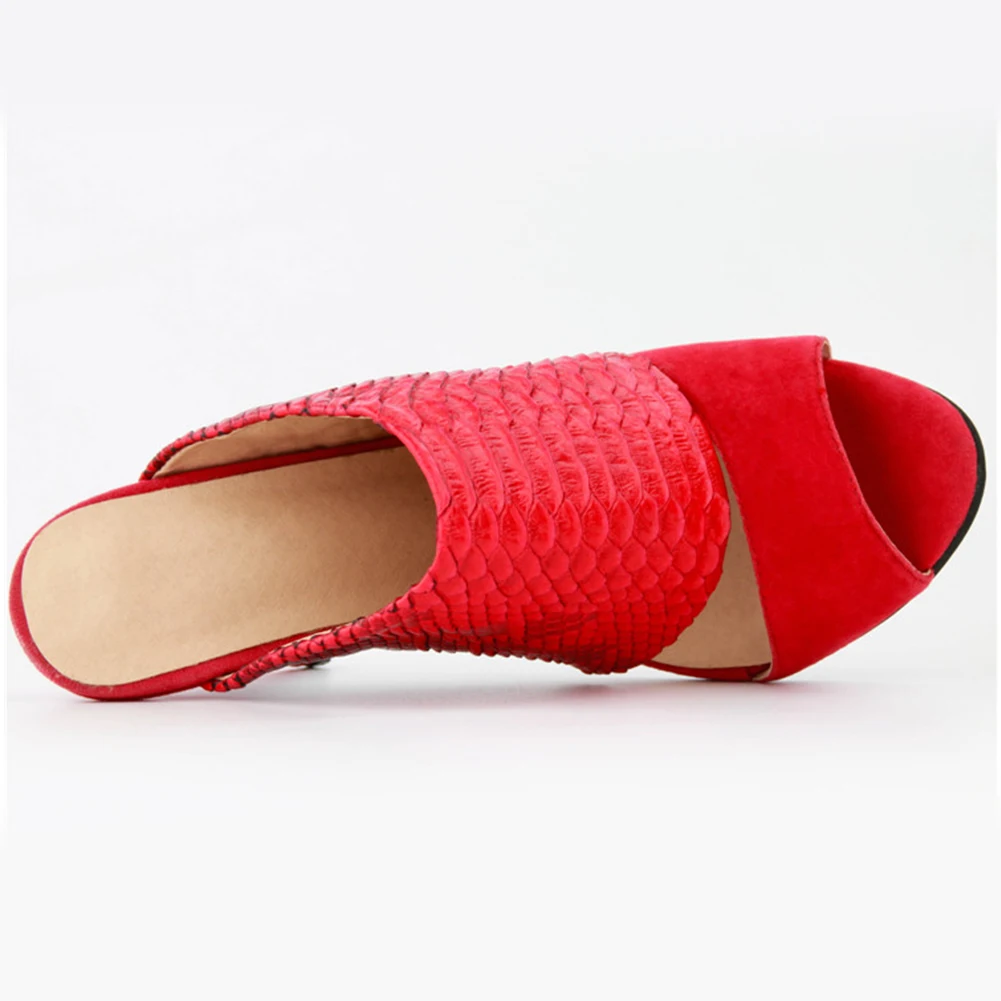 BONJOMARISA/осень-зима; новые размера плюс; большие размеры 35-47; брендовые туфли с красной ажурные Шлёпанцы Для женщин летние Босоножки на высоких каблуках женская повседневная обувь женская обувь