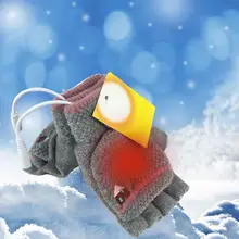 Перчатки с электрическим подогревом и зарядкой от USB, перчатки для катания на лыжах с подогревом для мужчин и женщин, зимние спортивные перчатки для активного отдыха