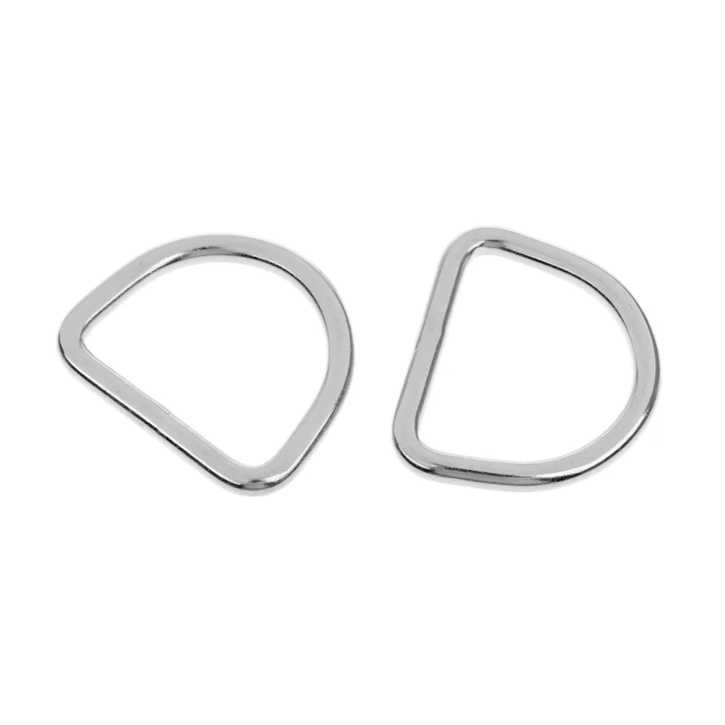 2Pcs Tie Down Lashing Ring & Cleat Load Securing Steel D Ring Anchor Point