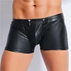 Hombre Ropa interior con la entrepierna abierta pantalones de mariquita de fetiche de cuero de los hombres de Boxer Shorts Porno Gay Crotchless ropa para sexo BDSM ► Foto 2/6