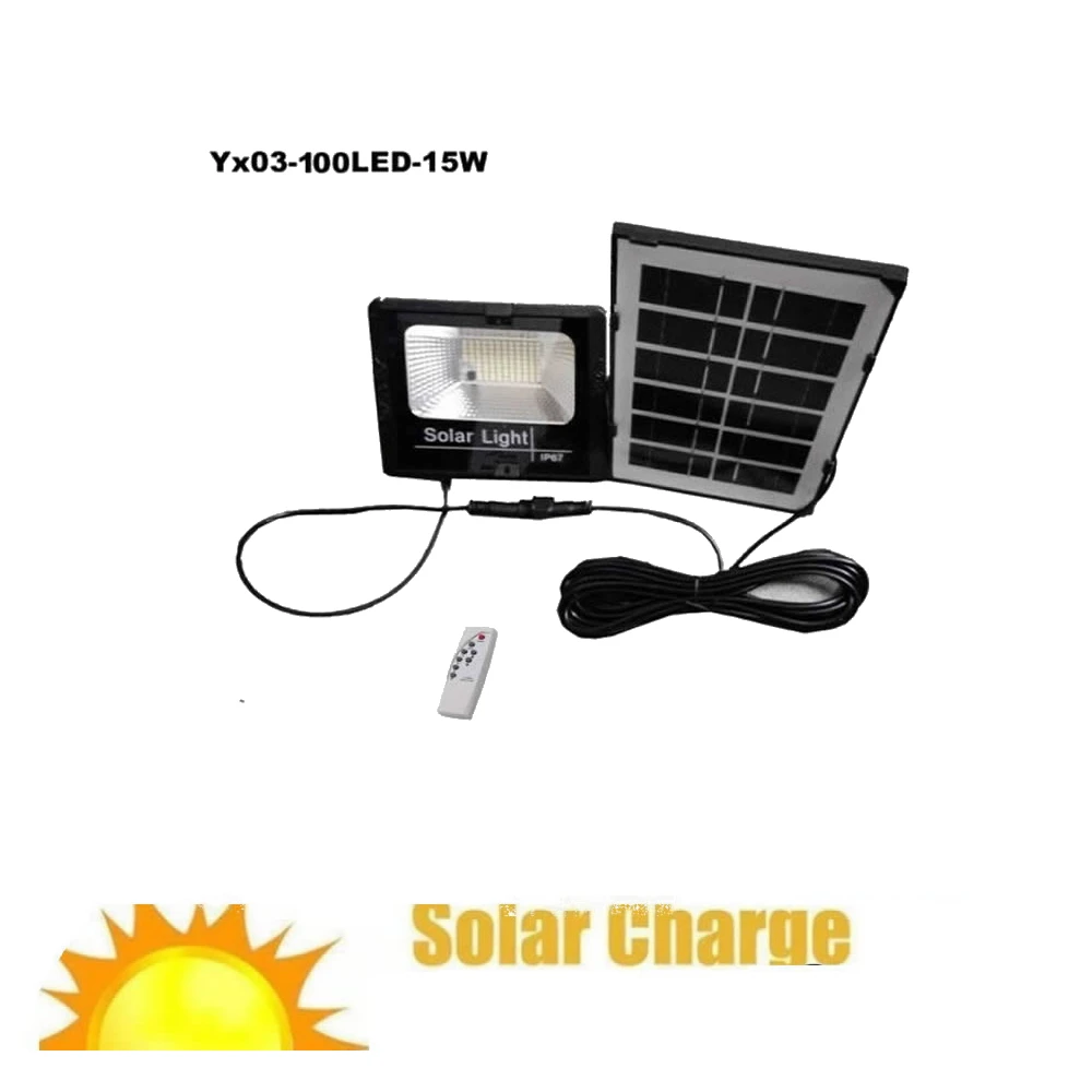 

100/75 Led Solar light lamp floodlight LED IP65 Waterproof Outdoor Garden Yard Emergency Security Lamp indoor remote timer split