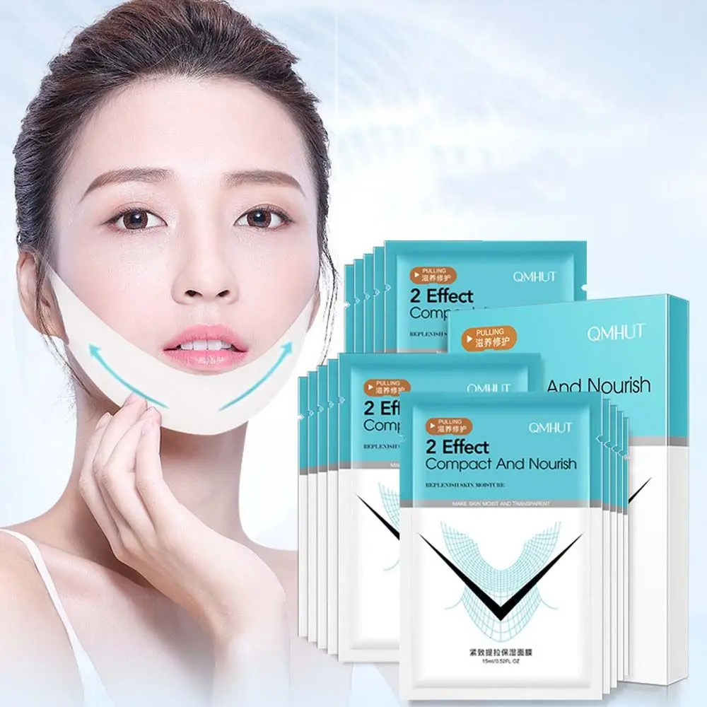 V-образная маска для похудения лица с двойным редуктором подбородка лифтинговая