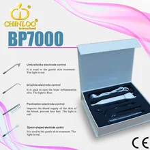 BP7000 Portable high frequency roller glass electrodes with original electrodes +carrying case