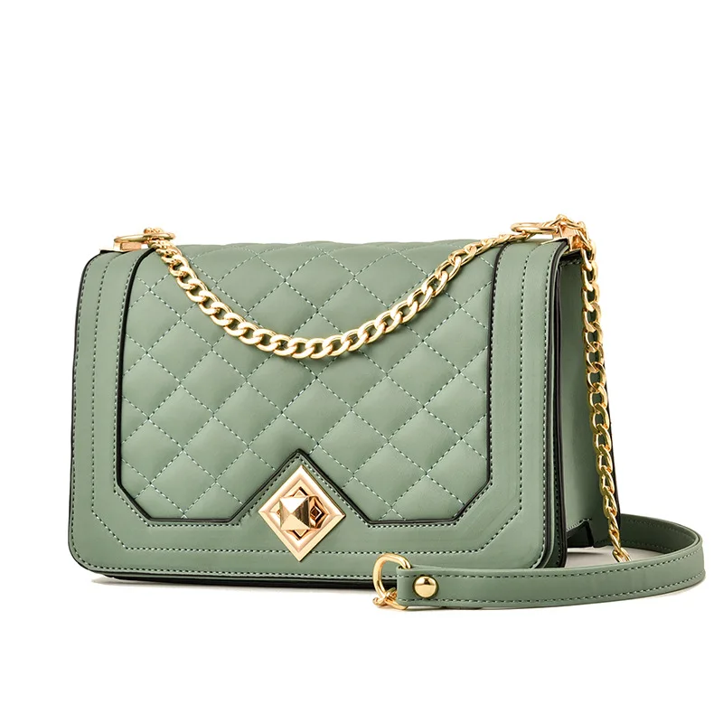 

High-quality bags female spring and summer one-shoulder diagonal bag fashion portable personality female bag casual square bag