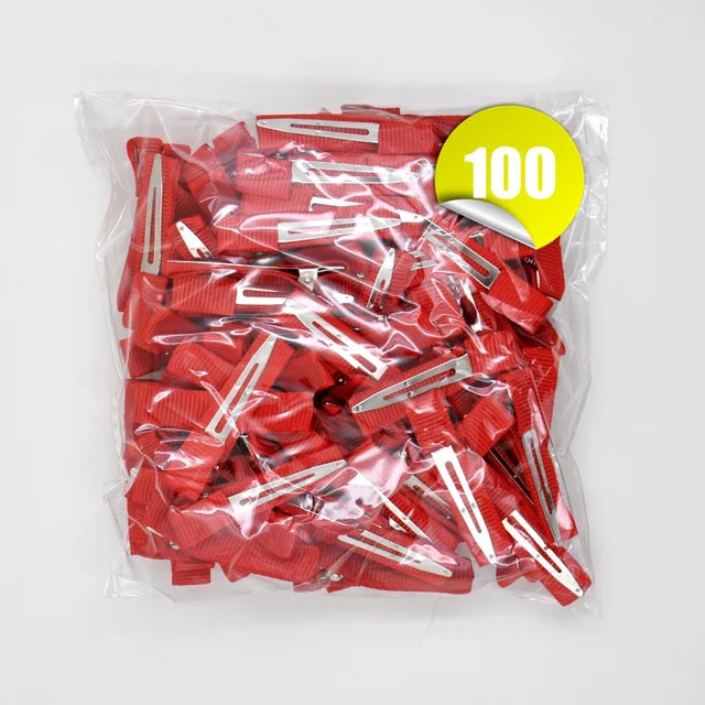 100 шт./лот, ручная работа, сделай сам, модные корсажные заколки в горошек, заколки с лентами, заколки для волос, аксессуары для волос для девочек