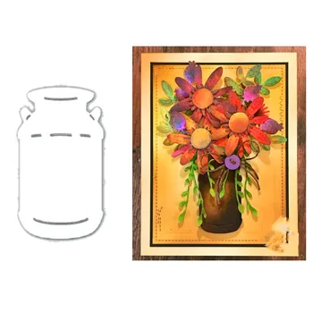 

Vase Jardiniere Jar Metal Cutting Dies Stencils for DIY Scrapbooking Photo Album Decorative Embossing Card Crafts Die Cut