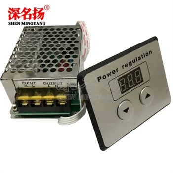 

4000W SCR high-power electronic digital voltage regulator, numerical control, dimming, speed control, temperature control