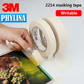 

50Meters/Lot Masking Tape 3M 2214 Writing Separation Tape No Remaining Hand-teared Paper Tape Spray Width 18 20 25 30 35 40mm