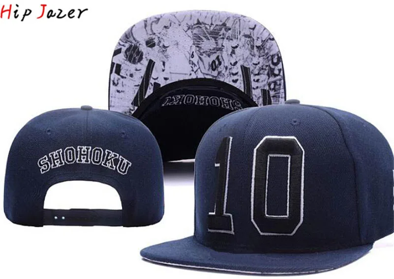 Top Quality Embroidery Men Anime Slam Cosplay Costume Shohoku#10 Baseball caps Snapback Adjustable Hats Beach Caps