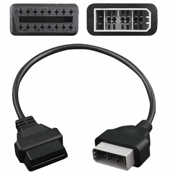

OBD to OBD2 Diagnostic Cable Car Code Reader Adapter Automotive Tools Durable