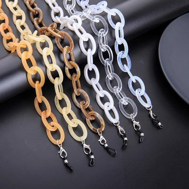 Цепочка для очков Женская с акриловыми звеньями |