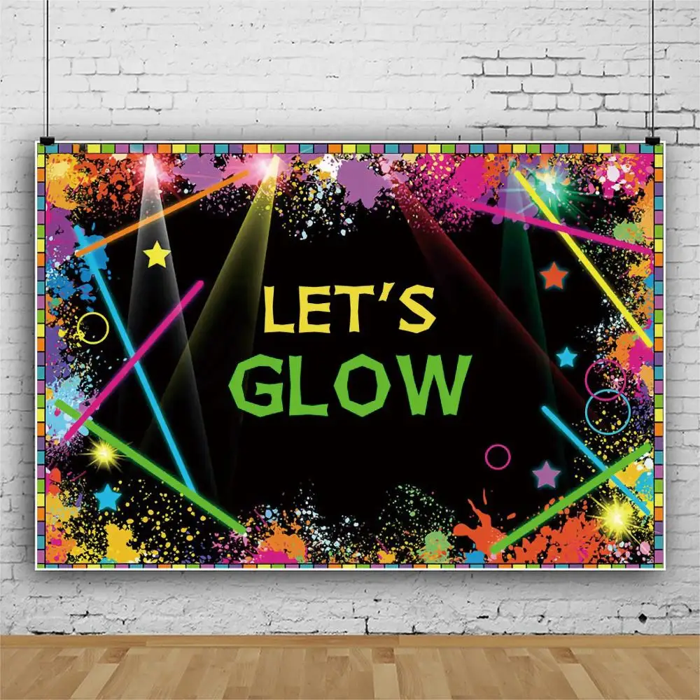 Let&s Glow Backdrop äο  ¦   Ƽ    Photophone Photocall Photozone