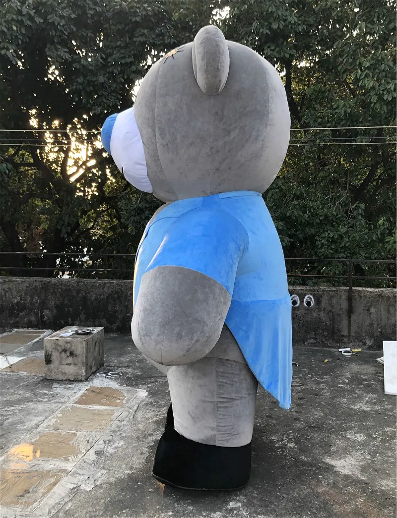 Новые популярные надувные синий рисунок «Hello Kitty» косплэй костюм активности вечерние рекламы события Платье для косплея костюм талисмана надувной костюм