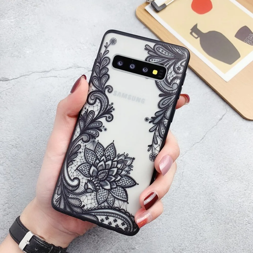 3D Кружева Цветы Чехол для телефона samsung A70 чехол A50 S8 S10 S9 классический Coque Plus S10E