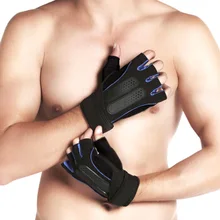 Перчатки для тяжелой атлетики, Нескользящие перчатки с полупальцами, спортивные перчатки для занятий в тренажерном зале, Кроссфит, тренировочные перчатки без пальцев для поддержки запястья