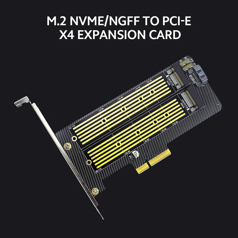 M.2 NVME/NGFF to PCI-E X4 Expansion Card SSD Adapter with M-key B-key Interfaces Support PCI-E/SATA Protocol | Компьютеры и офис
