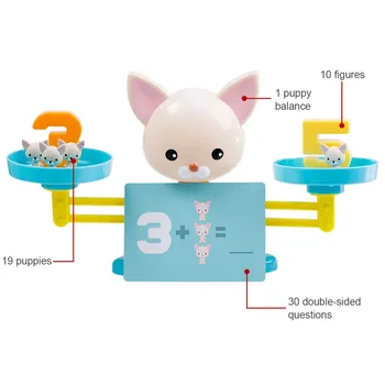 

Dog Monkey Pig Balance Math Kids Preschool Education Match Balancing Scale Number Game Learn Add Subtract Educational Puzzle Toy