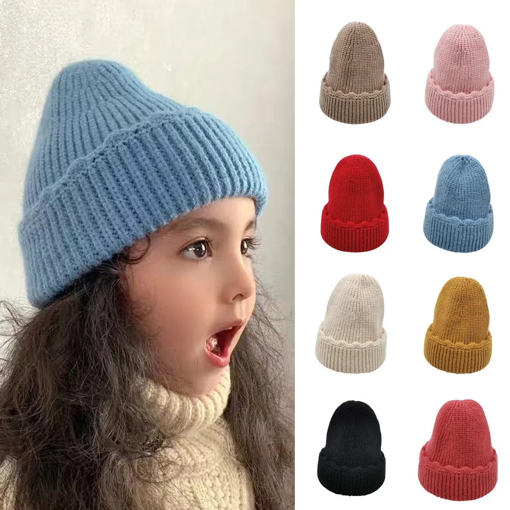 Nieuwe Aankomst Baby Meisje Jongen, зимняя детская Шапка-бини, Шапка-бини Haak Elasticiteit, вязаная теплая шапка Hoeden Kinderen A2