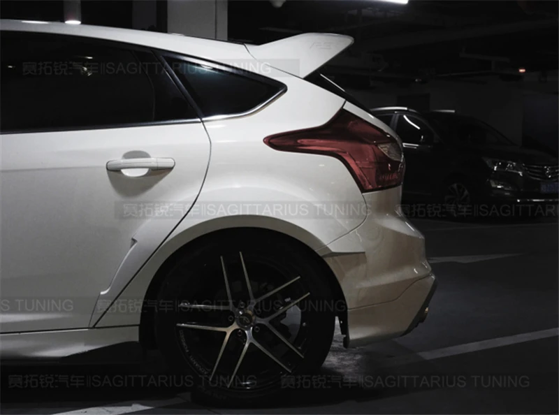 Подходит для Ford Focus, обвес, крыло, хэтчбек ST 2012 13 14 15 16 17 18 лет, Воздухозаборники, вентиляционная крышка, широкий корпус, аксессуары