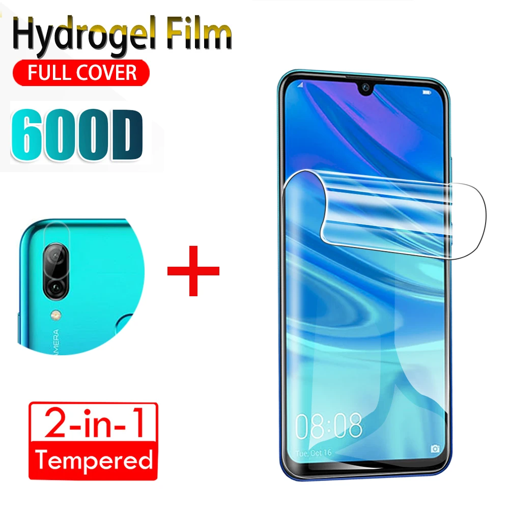 Мягкая Гидрогелевая пленка 600D для защиты экрана Huawei P Smar 2019 smart Pro Plus p Z и объектива