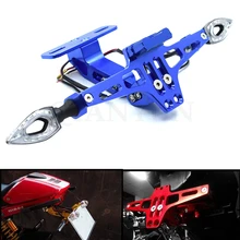 Универсальный кронштейн для номерного знака мотоцикла, светодиодный кронштейн для Kawasaki ZZR600 ZX6R ZX636R ZX6RR ZX9R ZX10R Z1000