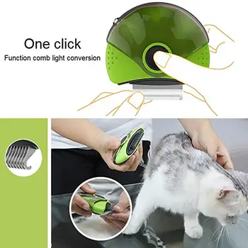 

3-in-1 Multi-functional Pet Comb Stainless Steel Dog Cat Hair Brush Pet Grooming with Sharp Hardened Steel Serrated Blades