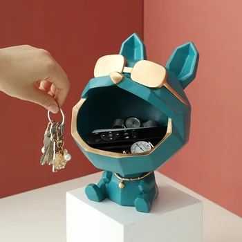 

Dog Big Mouth Storage Box Home Decor Ornamental Resin Art Sculptures Figurines Home Decor Decorative Gift LXY9