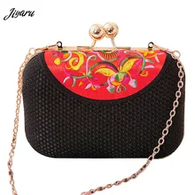 Вечерние Сумки на новой застежке, модные женские сумки с вышивкой, вечерние сумки с цепочкой, вечерние сумки
