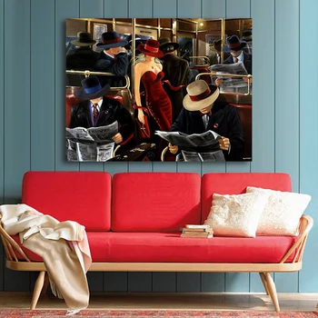

DIY painting picture is the digital decompression decorative painting of the mysterious woman living room dormitory on the train