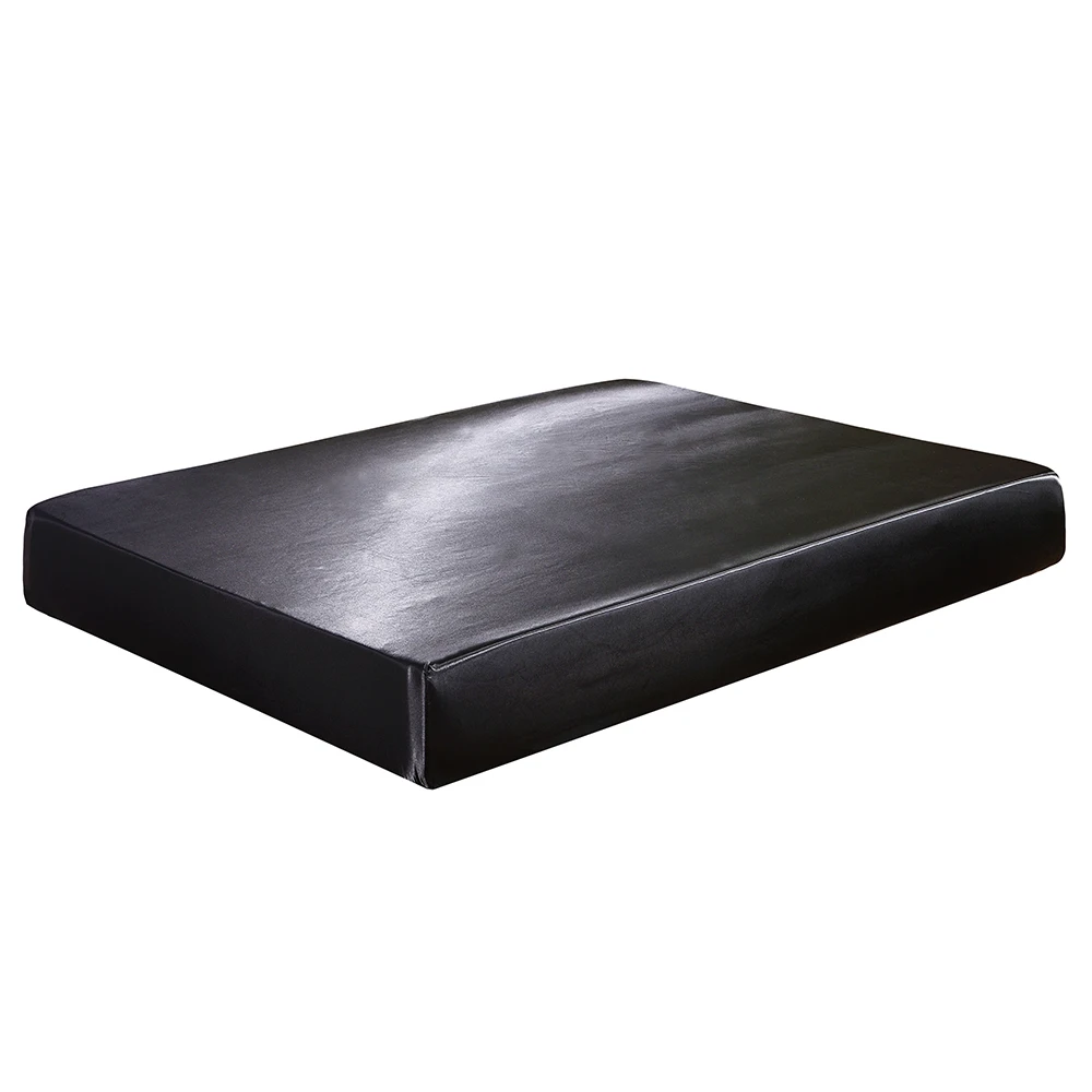 

Silk Bed Cover Mattress Protector Elastic Solid Breathable Soft Skin-friendly Mattress Cover Home Decor US/UK Size D30