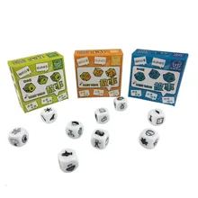 1 ensemble Cube magique raconter l'histoire dés jeu histoire papier boîtes famille Parents fête drôle imaginer jouets magiques(China)